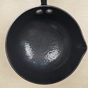 Mini-poêle à huile ronde non revêtue, durable, pour faire frire des œufs, des aliments pour bébés, petite poêle à frire, capacité inférieure à 1L, lavage à la main uniquement - Product Image 3
