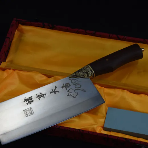 Cuchillo de Chef de acero damasco japonés, 67 capas, hecho a mano