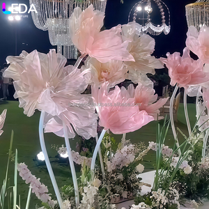 LEDA Lumières de chemin de scène en T en forme de fleur lumineuse pétale cadre fond d'écran décoration de la zone d'accueil lumières fête de mariage - Product Image 1