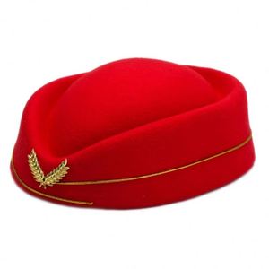 Tenues d'hôtesse de l'air pour enfants, bérets, uniformes de cosplay pour fêtes, chapeaux, vêtements, accessoires de fête - Product Image 3