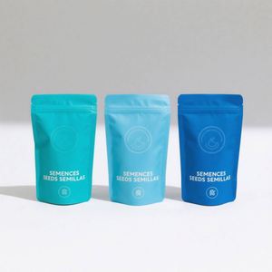Sachets refermables personnalisés de 100g, 130g, 150g, entièrement imprimés, de qualité alimentaire, avec trou, pour chocolat, chewing-gum, lait (Matériaux recyclés) - Product Image 1