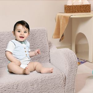 Salon enfant peluche paresseux <span class=keywords><strong>coussin</strong></span> et canapé jouer enfants chambre Mini pliant pliable bébé siège canapé-lit 3 couches mousse canapé pour enfants - Product Image 4