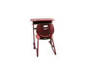Ensemble bureau et chaise scolaire ergonomique au design simple, moderne et écologique, avec hauteur réglable, pour l'école, le jardin et la salle à manger