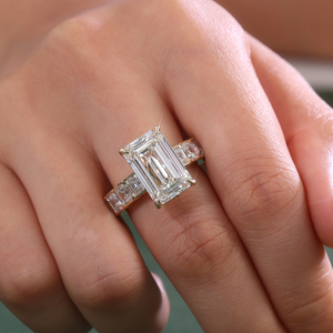 Original 18k gold <b>ring</b> designed by the factory, large lab grown diamond jewelry custom <b>ring</b> suitable for <b>men</b> and women's wedding - Product Image 3