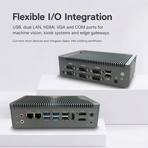Lüfterloser Box-PC mit Intel N97 Prozessor, Industrieller Mini-Computer, Dual Gigabit Ethernet, 6 COM-Anschlüsse, Dreifach-WLAN, 4G für IoT-Gateway - Product Image 1