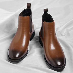 Botas Chelsea Puntiagudas de Primera Calidad para Hombre, Estilo Nuevo 2026 - Botas Británicas de Cuero Casuales para Hombre de Negocios - Product Image 3