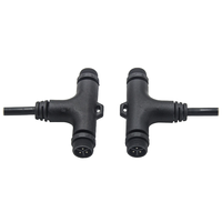 2/3 4 cœurs 1.5mm carré LED ligne de connexion étanche métal stérilisation intelligente en forme de T connecteur en T accessoires d'éclairage