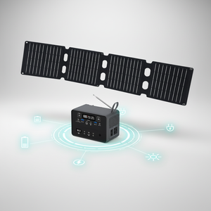 Mini radio FM 76 MHz-108 MHz, générateur solaire 100 W à charge rapide, onduleur à onde sinusoïdale pure pour <span class=keywords><strong>voiture</strong></span> électrique solaire d'urgence en extérieur - Product Image 6