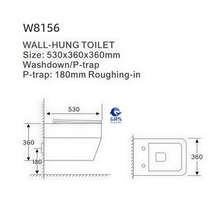 <span class=keywords><strong>WC</strong></span> mural de luxe en céramique carrée, d'inspiration rétro, or et <span class=keywords><strong>noir</strong></span>, pour hôtels de charme - Product Image 6