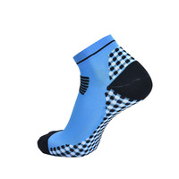 Chaussettes de compression miniatures unisexes personnalisées pour le sport, antidérapantes, en maille, pour marathon et randonnée, antibactériennes, avec logo d'usine sur le dessous