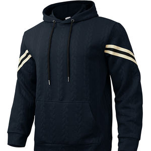 Sweat à capuche pour homme, nouveau motif jacquard, lourd, chaud, personnalisable, tendance, pour les sports de plein air - Product Image 5