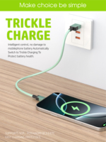 Cable de Carga Multifunción USB Tipo-C de Carga Rápida con Hilo Trenzado de Cristal de Hielo Súper Rápido de 6A y 120W de Calidad Maravillosa