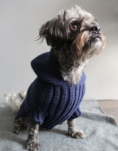 Qiqu-Sudadera con capucha personalizada para perro, suéter hecho a mano de punto de ganchillo, Schnauzer pequeño en miniatura - Product Image 2