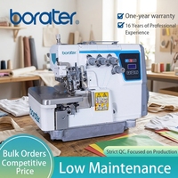 Machine à coudre surjeteuse industrielle Borater à entraînement direct haute vitesse, économe en énergie, avec coupe-fil automatique pour la confection de vêtements et de t-shirts