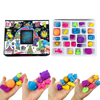 Calendrier de l'Avent de Noël 2026 USA Warehouse : 24 mini-squishies sensoriels anti-stress pour le compte à rebours de Noël