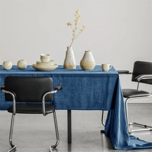 Table Cloth <b>Tablecloth</b> Morden Luxury Wedding Home Wholesale Customizable 140x140cm 100% Linen for Hotel Flax Linen 1 Piece Woven - Product Image 4