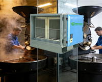 Eliminador de Humo de Café, Filtro de Aire Electrostático, Purificador de Humo Vertical, Filtro de Humo para Tostador de Café, Filtro Electrostático