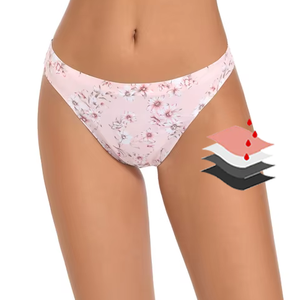 Slip Femminile Personalizzato Assorbente e Impermeabile per il Ciclo Mestruale, <span class=keywords><strong>Micro</strong></span> Bikini in Nylon per Ragazze, Perizoma da <span class=keywords><strong>Donna</strong></span> - Product Image 1