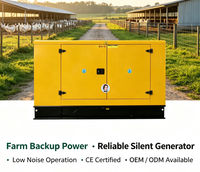 30kw  50kw CE ISO Open Frame Gas Diesel Generator Set Alternator Tanpa Sikat untuk Daya Cadangan di Lokasi Bangunan Komersial