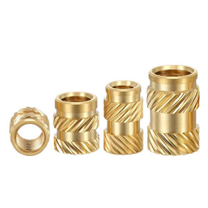 Đồ nội thất chèn hạt tiêm đúc có khía Nut vít với Nhúng Đồng nhiệt đặt đồng khảm và chèn hạt - Product Image 3