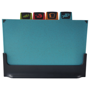 New Index Chopping Board Set With Food Icons  Professional Plastic Cutting Board and Easy Storage Plastic Kitchen Cutting Board