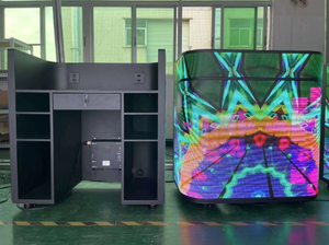 Màn hình LED cong P3.91 trong nhà/ngoài trời của Shenzhen Led dùng cho quầy DJ quảng cáo - Product Image 3