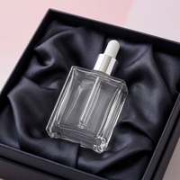 Botella de Vidrio Cuadrada Personalizada de 15 ml, 30 ml, 50 ml, 100 ml, 120 ml para Suero para el Cuidado de la Piel, Aceite Esencial, Envase Cosmético Personalizado