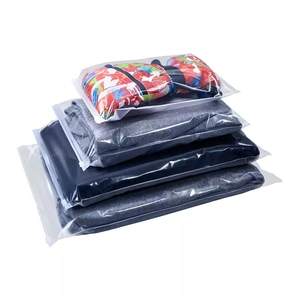 Bas quantité minimale de commande 1 pièces personnalisé mat Eva <span class=keywords><strong>curseur</strong></span> givré en <span class=keywords><strong>plastique</strong></span> emballage enfants vêtements auto-scellant sac à <span class=keywords><strong>fermeture</strong></span> <span class=keywords><strong>éclair</strong></span> avec Logo de marque - Product Image 2