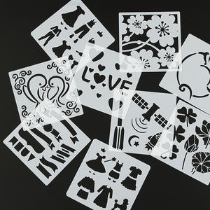 Plantillas de Dibujo de Plástico Personalizadas y Económicas para Niños, Juego de Plantillas para Recortar y Dibujar - Product Image 1