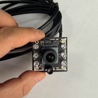 Module Caméra USB Mini Vision Nocturne 1080P 60FPS Full HD Noir et Blanc Infrarouge 850nm 940nm Webcam USB avec Objectif Anti-Distorsion