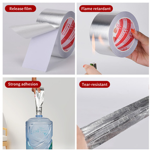 Fabricant <span class=keywords><strong>de</strong></span> ruban adhésif en aluminium renforcé <span class=keywords><strong>de</strong></span> fibre <span class=keywords><strong>de</strong></span> verre, production <span class=keywords><strong>de</strong></span> masse, expédition rapide en rouleau, ruban adhésif en aluminium argenté - Product Image 3