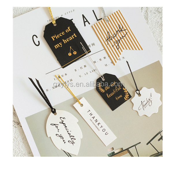 Custom Design Fashion Cloth Label Tag Garment Hang Tag With Your Brand