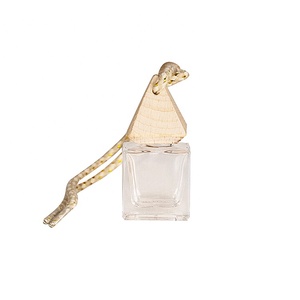 زجاجة عطر بروائح عطرية معلقة مربعة فارغة من الزجاج قابلة لإعادة الملء 8: 10 - Product Image 6