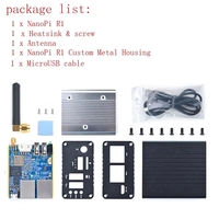 Router IoT de Doble Pantalla GGDX Nanopi R1 con 1GB de RAM/8GB, Compatible con Ubuntu y OpenWrt de Código Abierto, Cabezales GPIO Linux