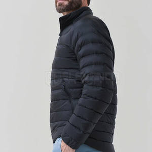 Chaqueta de invierno con capucha para hombre personalizada al por mayor, abrigo cálido, chaqueta acolchada de talla grande a la moda de alta calidad - Product Image 5
