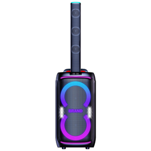 Caja de Subwoofer de 8 Pulgadas Amplificada con Luces LED de Colores Intermitentes, Altavoz de Plástico Profesional Tipo <span class=keywords><strong>Boombox</strong></span> 3 - Product Image 1