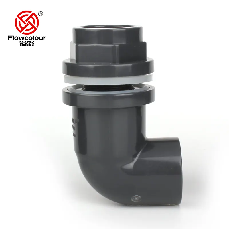 Flowcolor 20-32 мм UPVC локоть переборка рыбий бак сливной адаптер воды быстрого Фитинги пластиковые фитинги для резервуара для воды