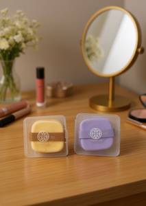 Crenoras Facial Sponge Set 4 Piece Biscuit Shaped Cushion Square Powder Puffs Washable Makeup Tools - Product Image 2