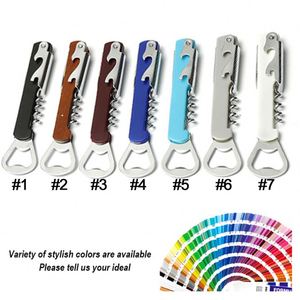 Ouvre-bouteille de vin multifonctionnel en bois et plastique avec logo, couteau créatif en forme de hippocampe avec coffret cadeau – Offre spéciale - Product Image 3