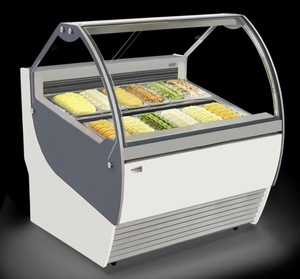 <span class=keywords><strong>Vitrine</strong></span> réfrigérée <span class=keywords><strong>pour</strong></span> glaces et gelato à 18 bacs - Product Image 1