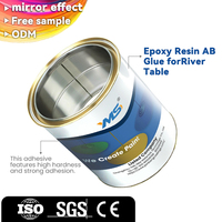Sampel Gratis Resin Epoxy Kit Easy Mix 1:1 Cairan Tuang Kristal Jernih Cyd-128 Perekat Pelapis Kulit untuk Pemula Kristal Jernih
