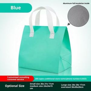Non-Woven Milk Tea Backpack Custom Logo Food Takeaway Cooler Bag Fashion Design 1-3L Capacity 24x24x15cm 0.5-1kg - Product Image 5