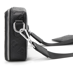 Sac à bandoulière en cuir PU pour hommes, sac messager gaufré, petit sac à bandoulière avec porte-cartes pour les voyages quotidiens - Product Image 4