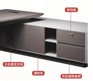 <b>Large</b> Complete Sets Eco-Friendly Adjustable Portable Office <b>Desks</b> Chairs Wood Upper Storage Modern Executive <b>Desks</b> for - Product Image 4