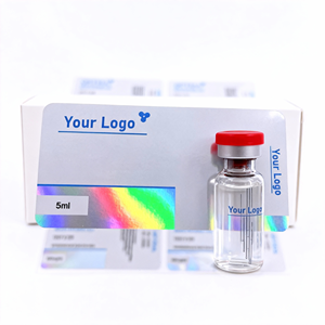 Etichette Olografiche per Fiale Farmaceutiche, Uso Farmaceutico, Adesivi e Scatole da 3ml e 10ml, Tappi in Gomma, Adesivo UV Personalizzato in Rotolo - Product Image 2