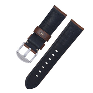 <span class=keywords><strong>Bracelet</strong></span> de <span class=keywords><strong>montre</strong></span> rétro respirant de luxe en <span class=keywords><strong>cuir</strong></span> véritable avec cire d'huile première couche en <span class=keywords><strong>cuir</strong></span> de vachette 22mm <span class=keywords><strong>boucle</strong></span> en acier inoxydable pour hommes - Product Image 6
