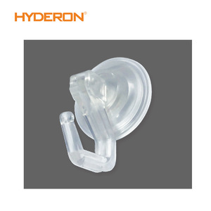 Hyderon Suction Cup <b>Hook</b> Clear Plastic <b>Wall</b> Mounted Bathroom Towel Coat <b>Hook</b> - Product Image 1