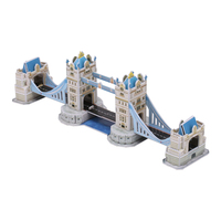 Kit de Manualidades DIY, Rompecabezas 3D del Puente de Londres/Puente de la Torre, Rompecabezas 3D de Arquitectura Mundialmente Famosa, Modelo 3D de Juguete, Regalo