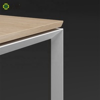 Xinda — bureau avec trèfle, Table de bureau moderne en acier, Simple