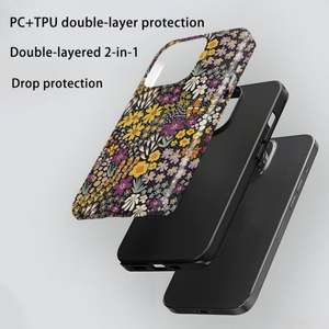 เคสโทรศัพท์ลายสวนสีสันสดใสสำหรับ iPhone 17 16 15 14 13 12 11 Pro Max PLUS x XR XS ฝาครอบกันตก - Product Image 1